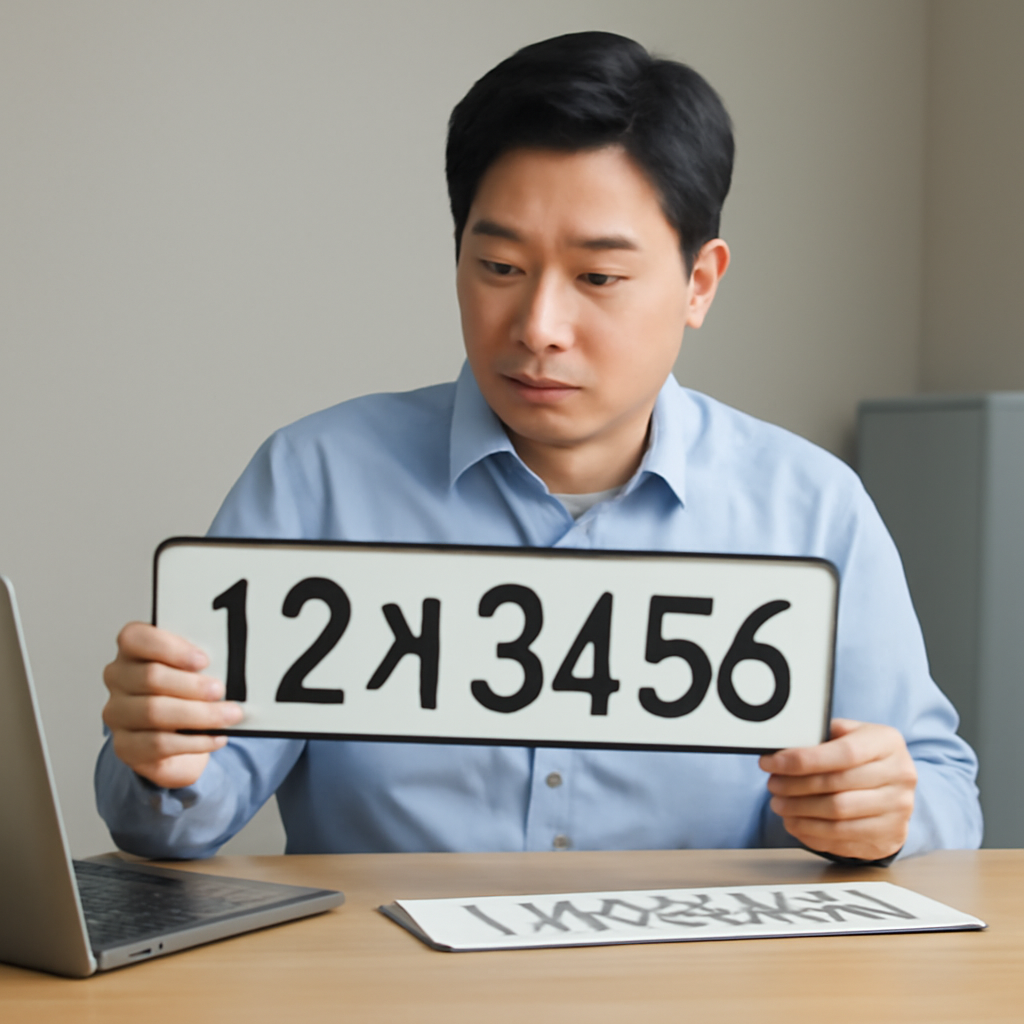 자동차번호판재발급 대표 이미지